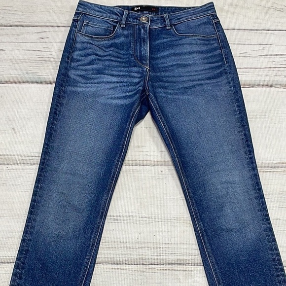 3x1 Denim Jeans Skinny Split Hem Blue Denim Sterling Size 26 - Picture 7 of 12